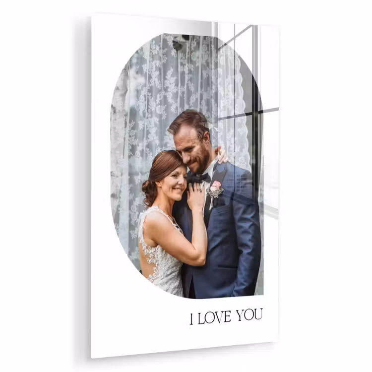 Gepersonaliseerd glas schilderij - I Love You - Beeld — 1