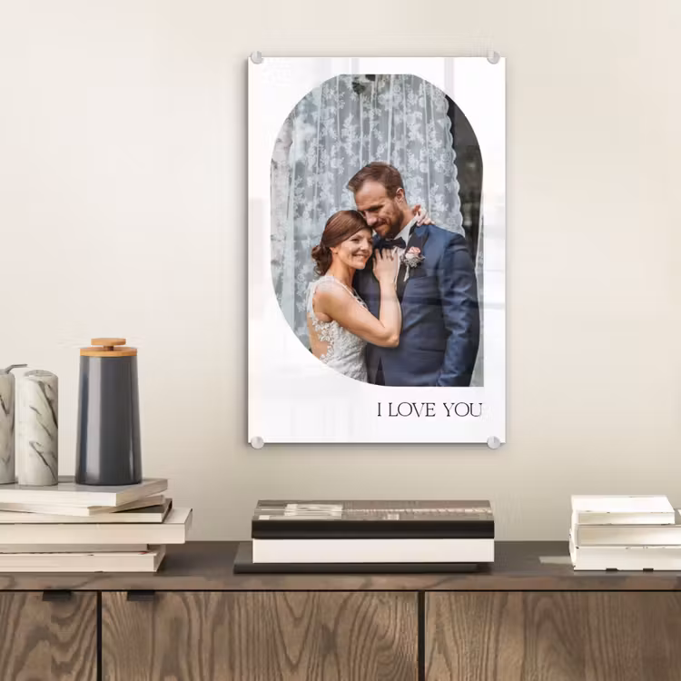 Gepersonaliseerd glas schilderij - I Love You - Beeld — 2