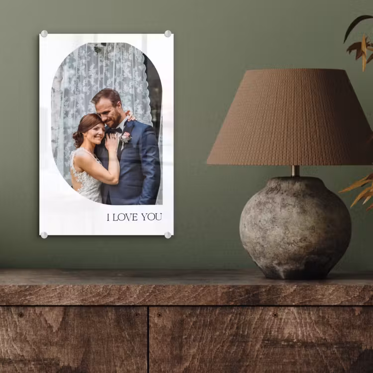 Gepersonaliseerd glas schilderij - I Love You - Beeld — 4