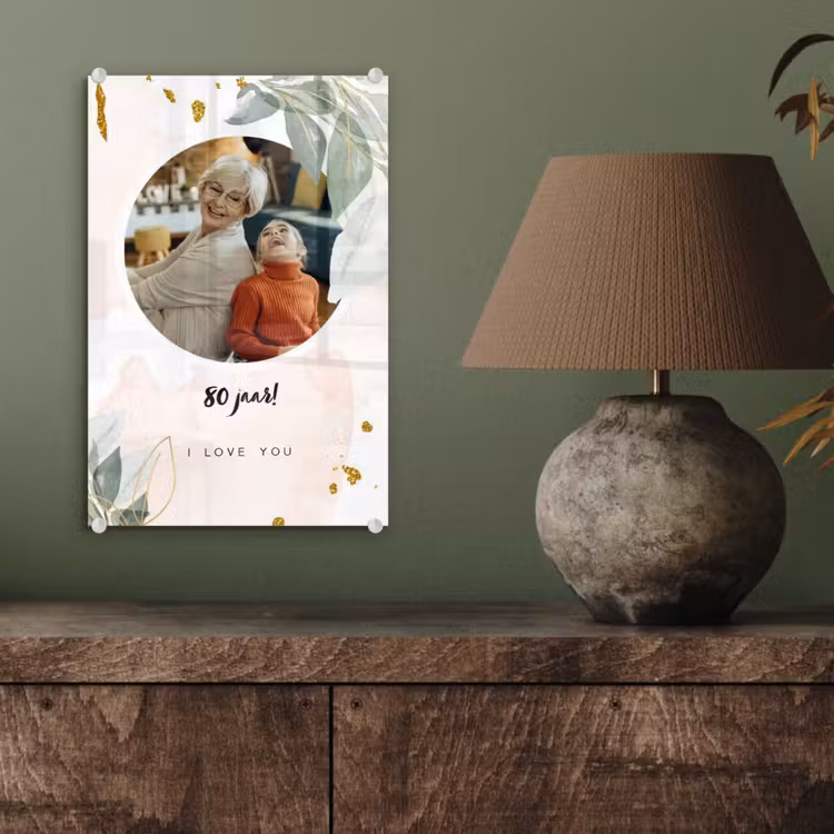 Gepersonaliseerd glas schilderij - Jubileum - Verjaardag — 4