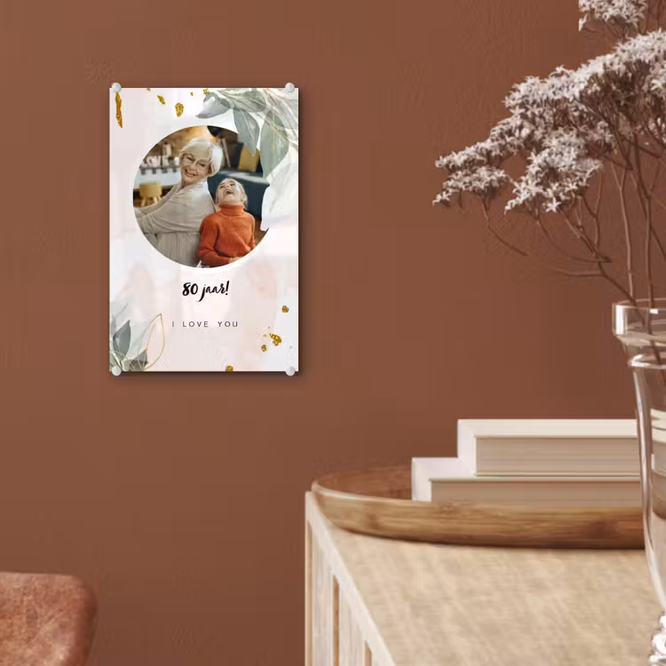 Gepersonaliseerd glas schilderij - Jubileum - Verjaardag — 6