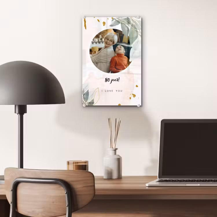 Gepersonaliseerd glas schilderij - Jubileum - Verjaardag — 7