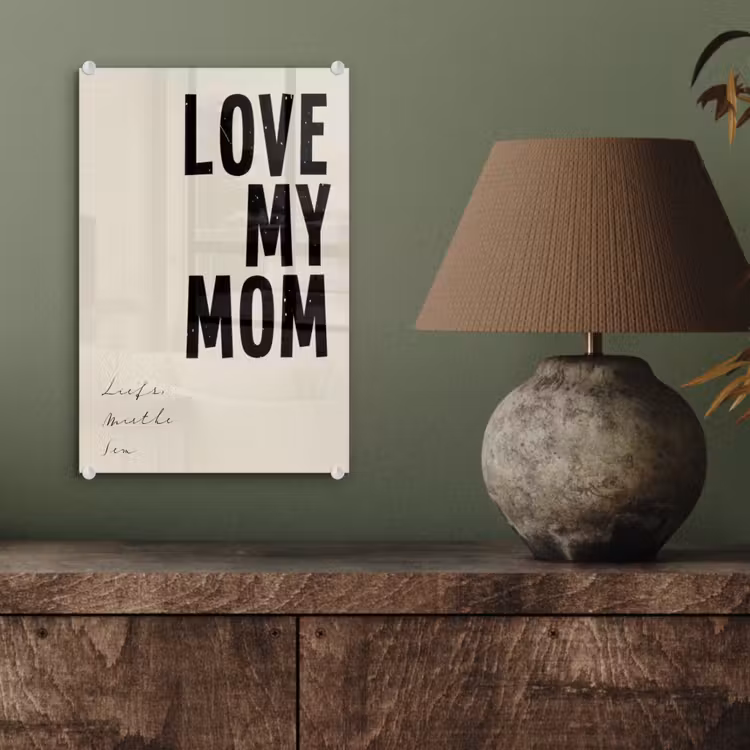 Gepersonaliseerd glas schilderij - Love My Mom — 4