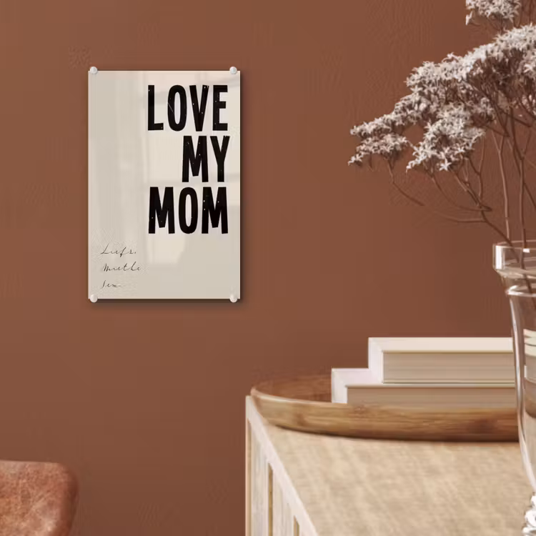 Gepersonaliseerd glas schilderij - Love My Mom — 6