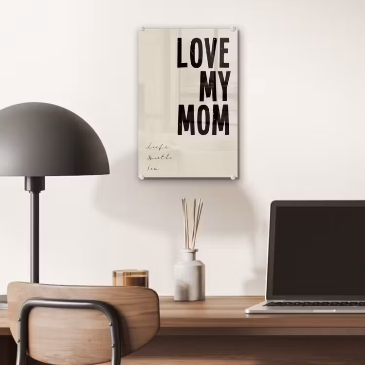 Gepersonaliseerd glas schilderij - Love My Mom — 7