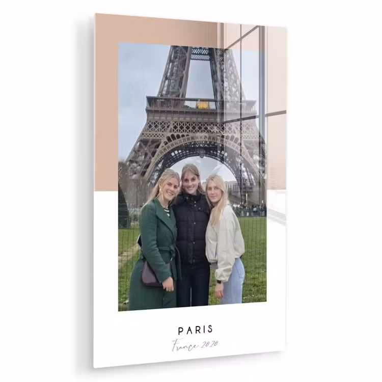 Gepersonaliseerd glas schilderij - Paris — 1