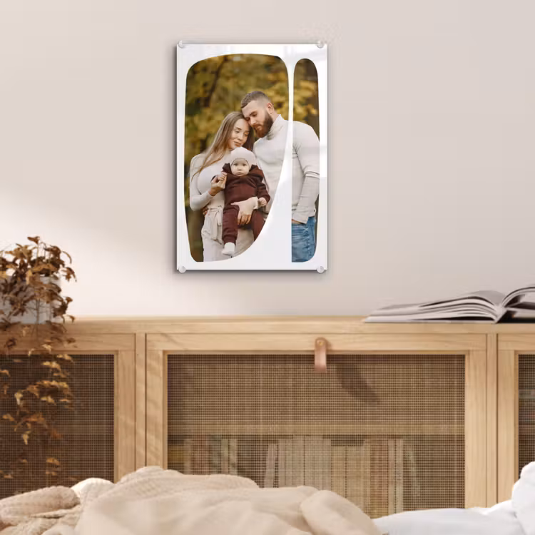 Gepersonaliseerd glas schilderij - Twee Vlakken - Organische Vormen — 5