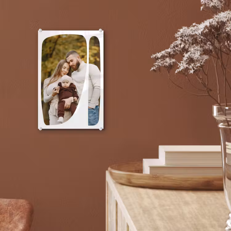 Gepersonaliseerd glas schilderij - Twee Vlakken - Organische Vormen — 6