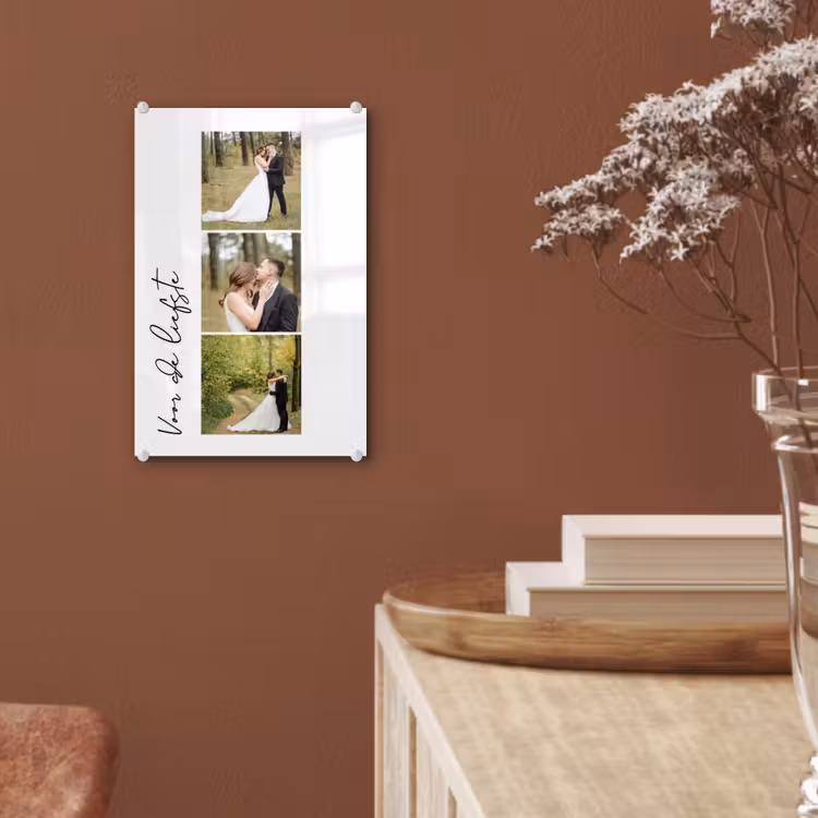 Gepersonaliseerd glas schilderij - Voor De Liefste - Collage — 6