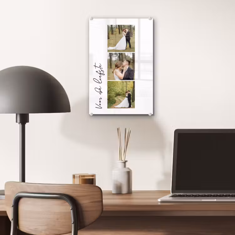 Gepersonaliseerd glas schilderij - Voor De Liefste - Collage — 7