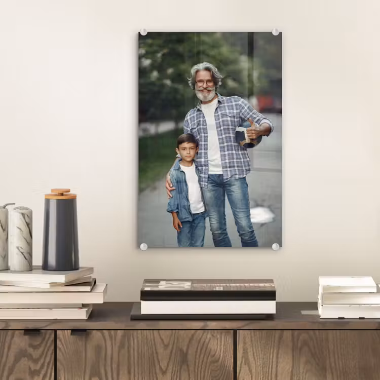 Gepersonaliseerd glas schilderij - Zonder Border — 2