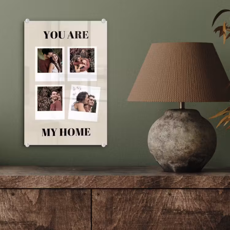 Gepersonaliseerd glas schilderij - You Are My Home - Collage — 4