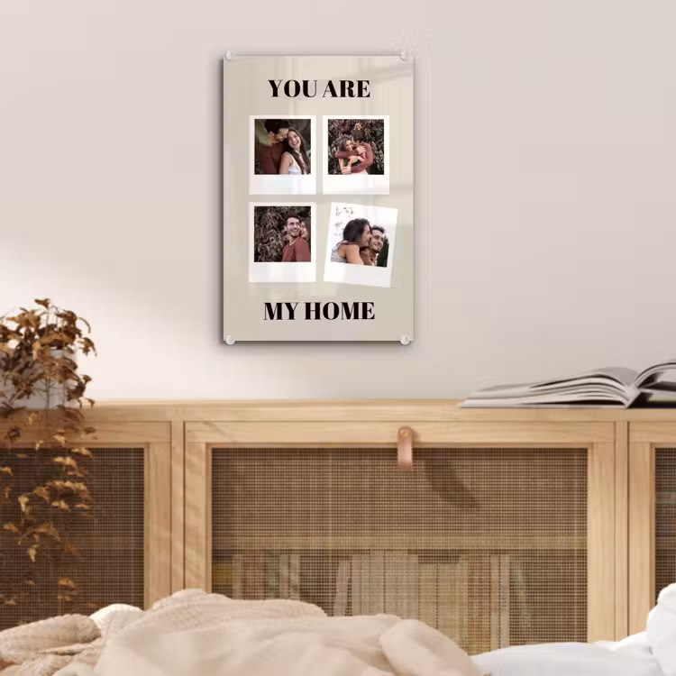Gepersonaliseerd glas schilderij - You Are My Home - Collage — 5
