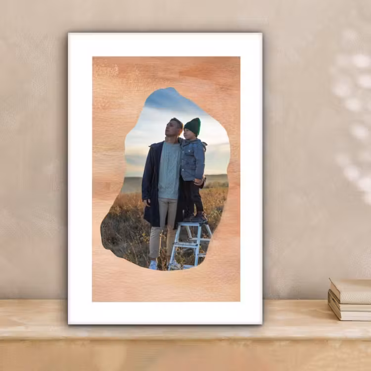 Gepersonaliseerd canvas schilderij - Hout - Organische Vorm — 2