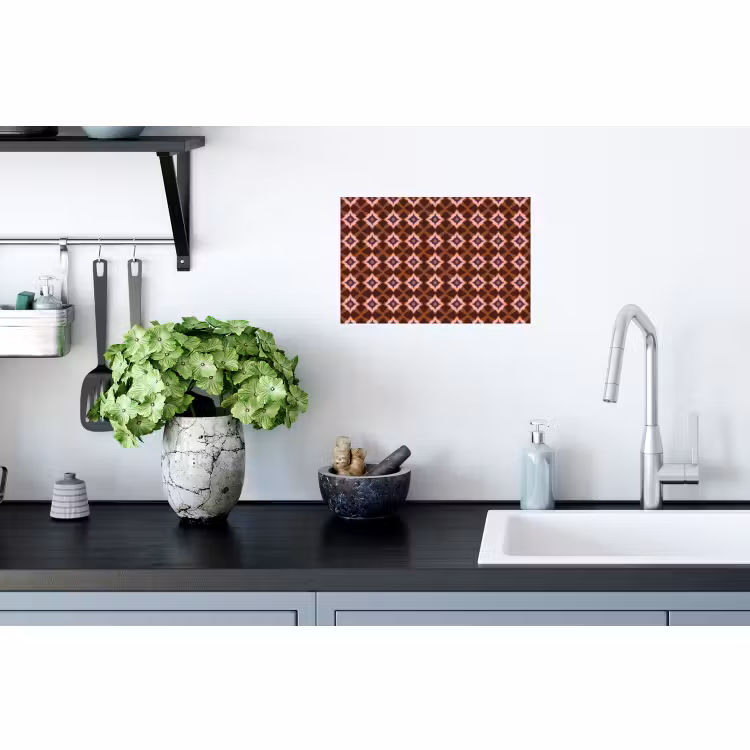 Muursticker - Geometrisch - Sierlijk - Bruin — 2