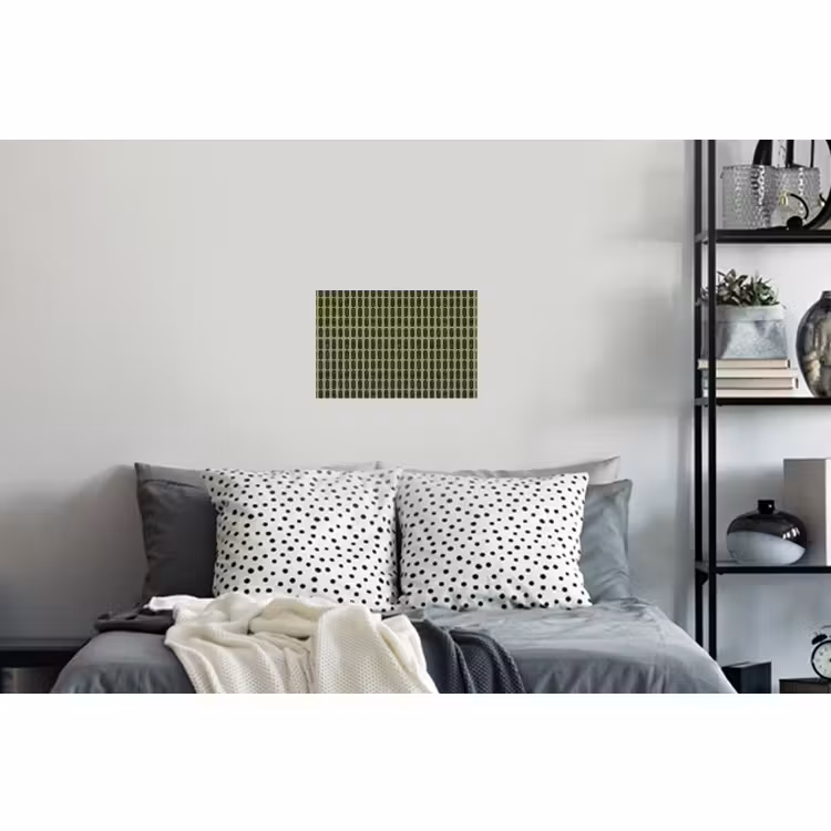 Muursticker - Ovalen Patroon Olijfgroen — 5