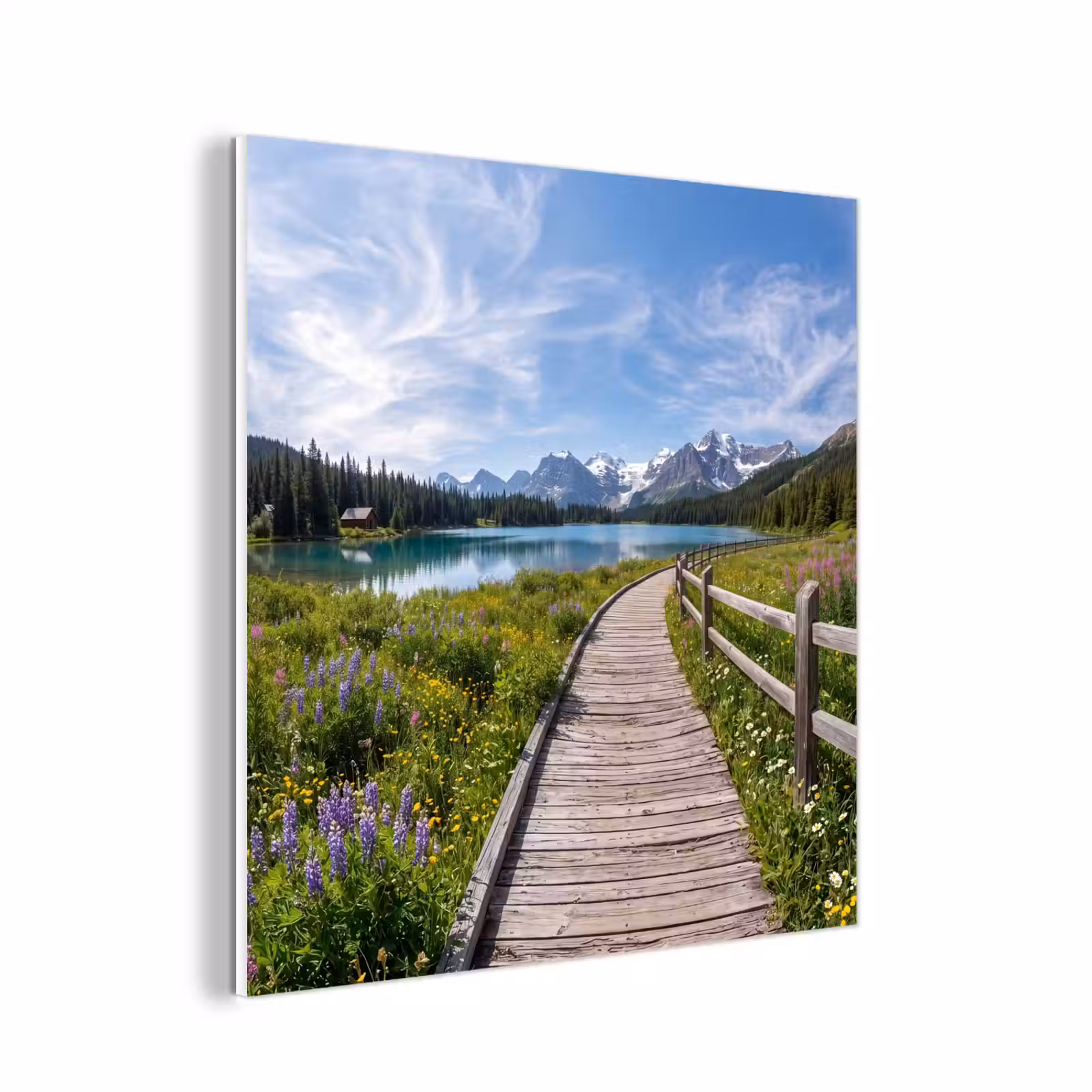 Forex - Bergen - Meer - Landschap - Blauw — 1