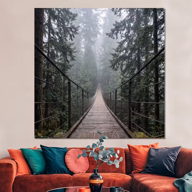Forex - Brug - Bos - Mist - Natuur — 3