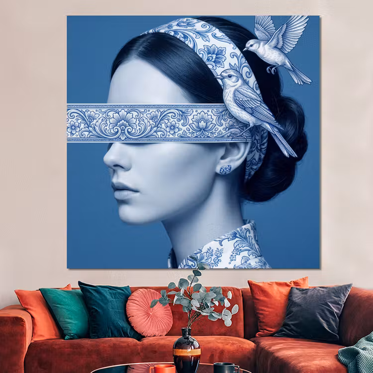 Forex - Portret - Klassiek - Wit - Blauw — 3