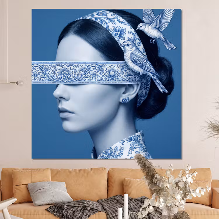 Forex - Portret - Klassiek - Wit - Blauw — 4