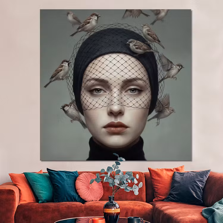 Forex - Portret - Vogels - Zwart — 3