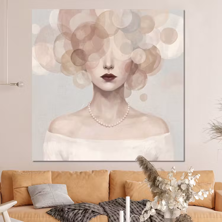 Forex - Vrouw - Cirkels - Beige — 4