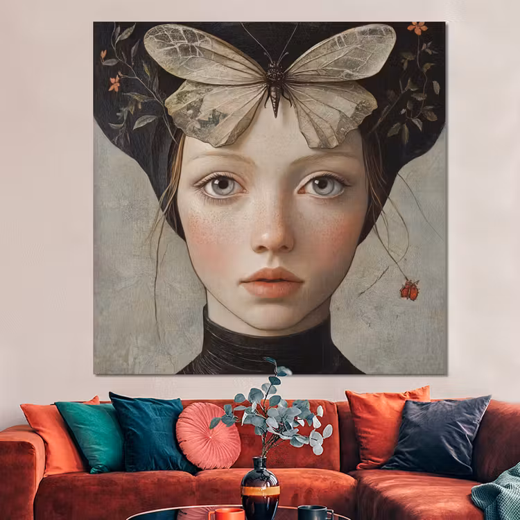 Forex - Woman - Butterfly - Art - Classic - Muted — 3