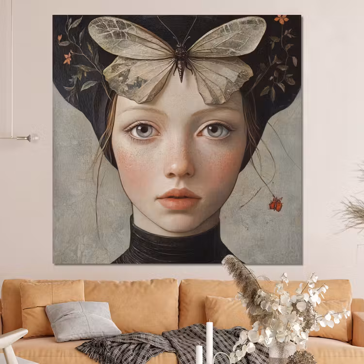 Forex - Woman - Butterfly - Art - Classic - Muted — 4