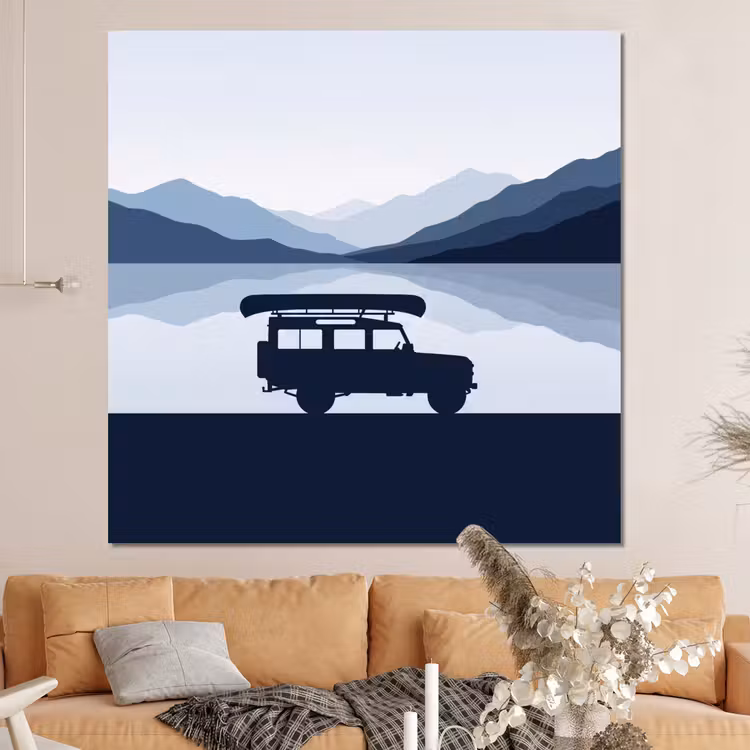 Forex - Auto - Meer - Bergen - Blauw — 4