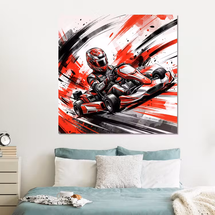 Forex - Kart - Coureur - Snelheid - Rood — 2