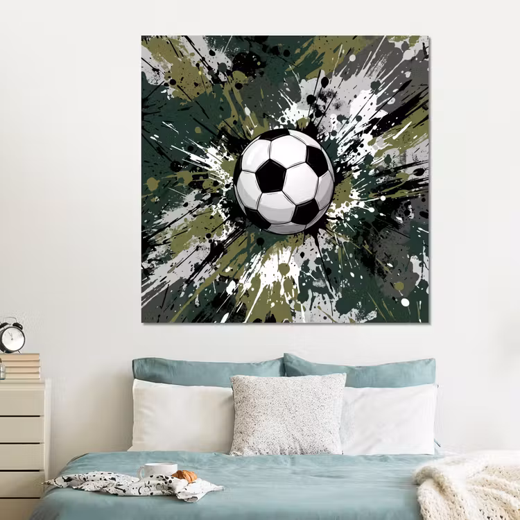 Forex - Voetbal - Verf - Spetters - Groen — 2