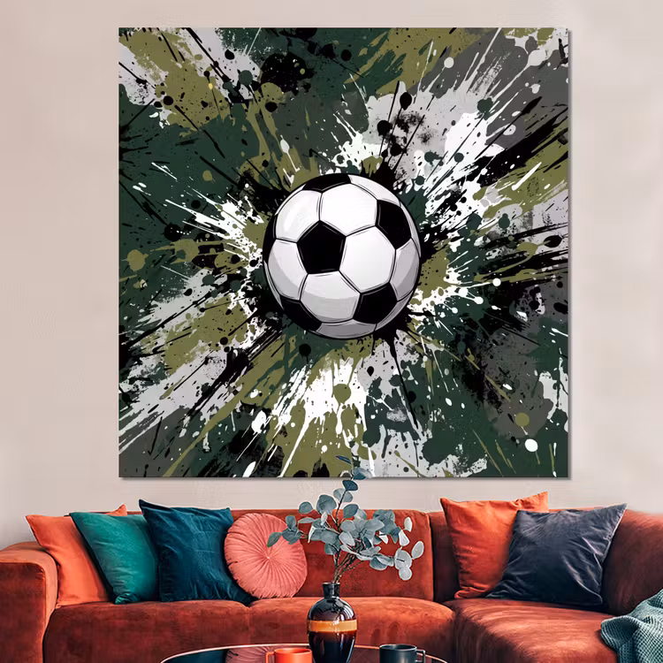 Forex - Voetbal - Verf - Spetters - Groen — 3