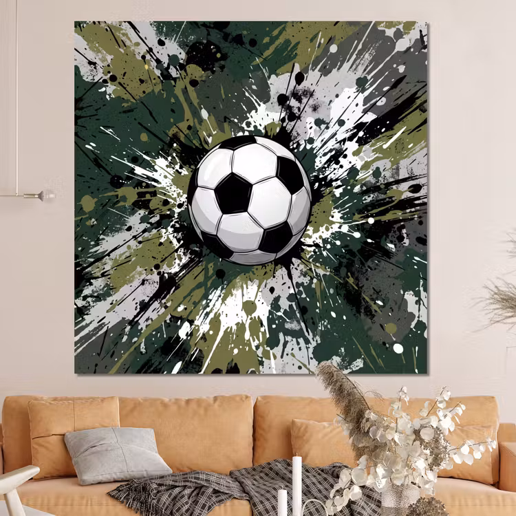 Forex - Voetbal - Verf - Spetters - Groen — 4