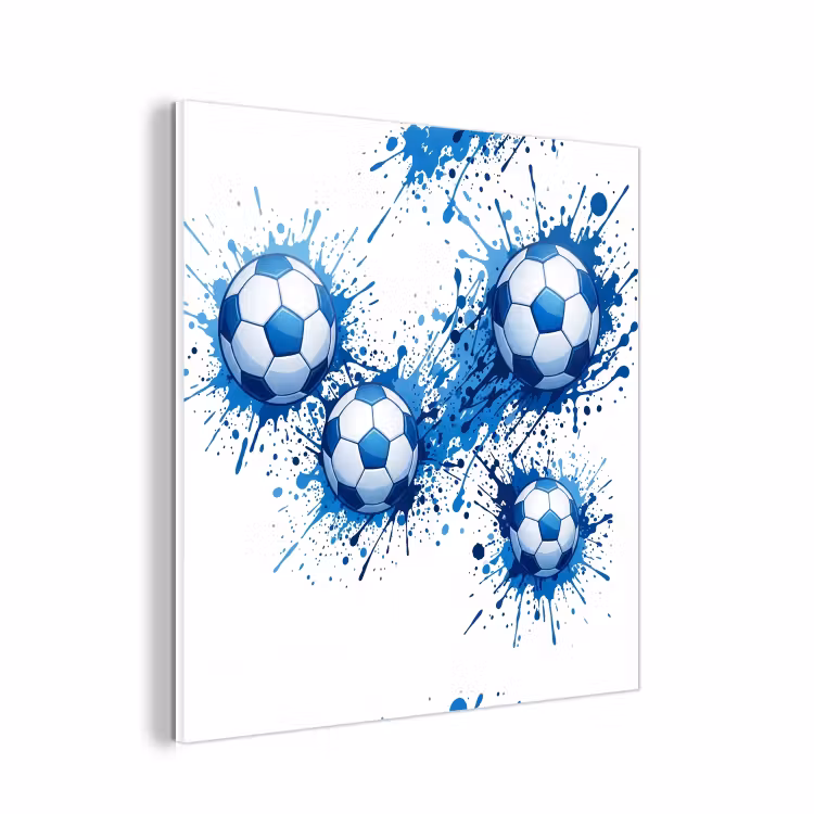 Forex - Voetballen - Verf - Sport - Blauw — 1
