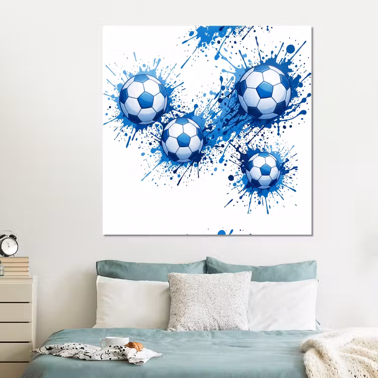 Forex - Voetballen - Verf - Sport - Blauw — 2