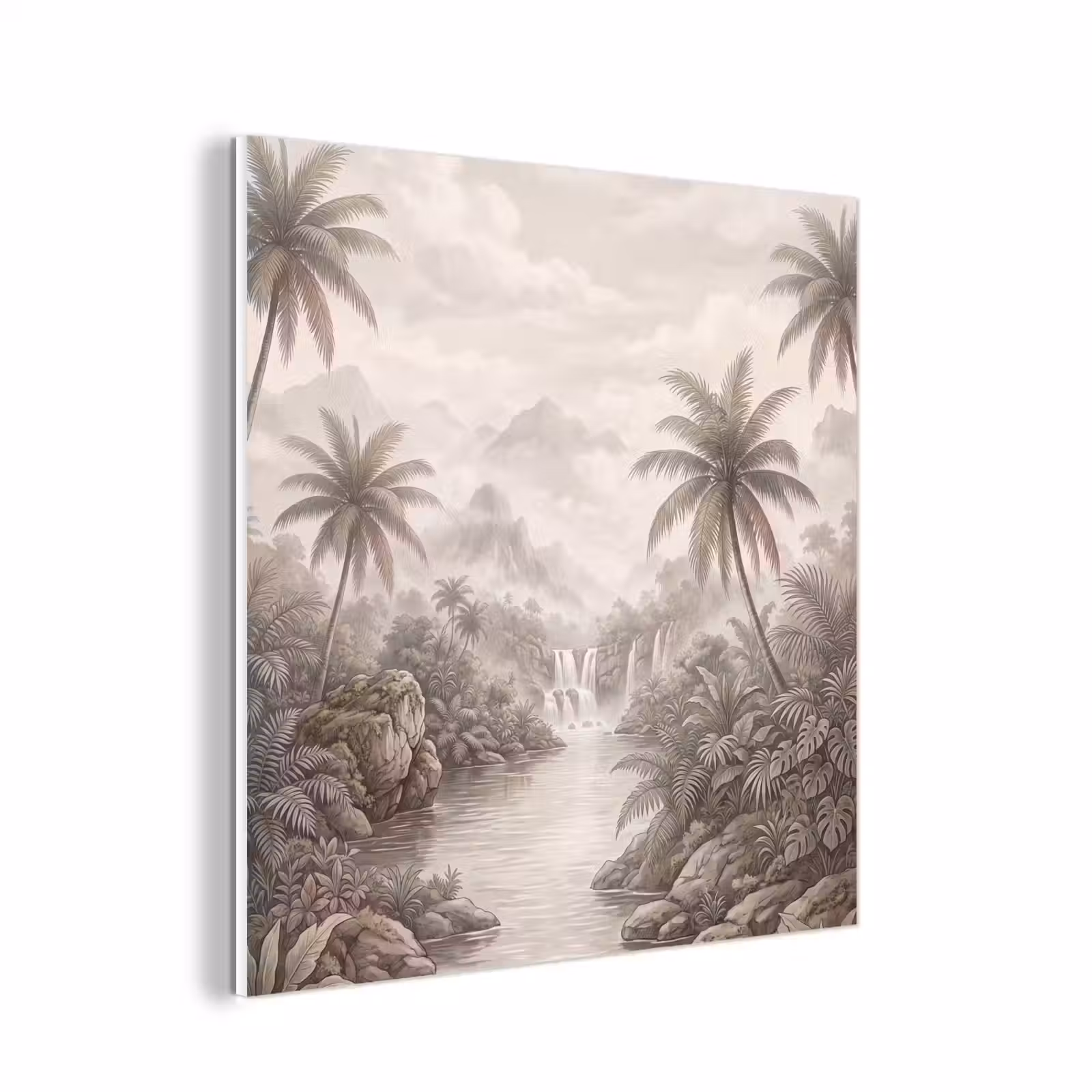 Forex - Jungle - Watervallen - Tropisch - Illustratie — 1