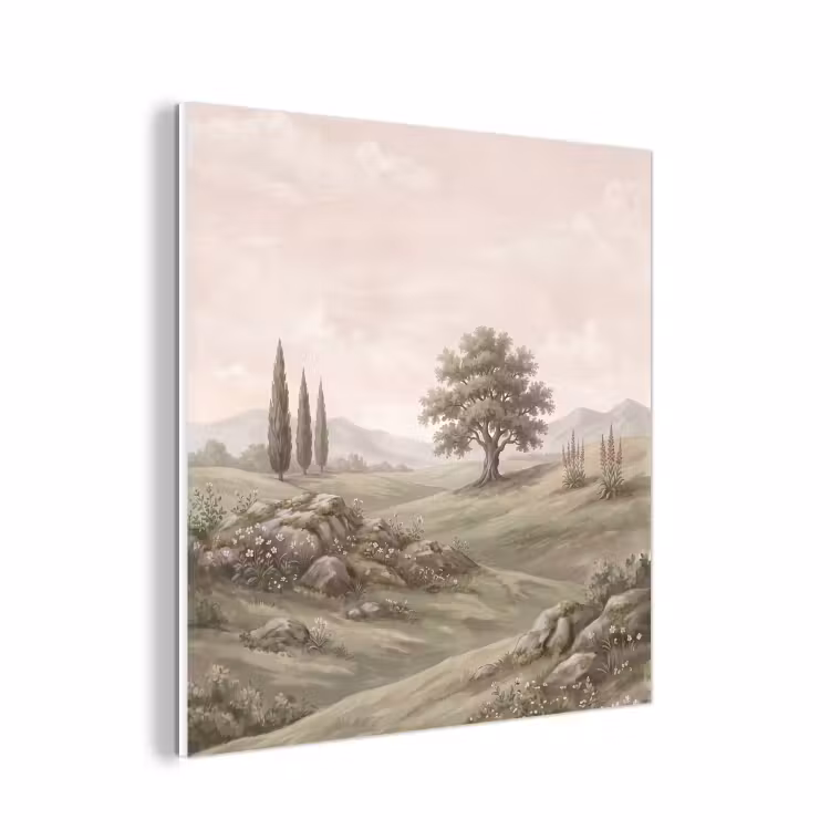 Forex - Heuvellandschap - Bomen - Natuur - Groen — 1