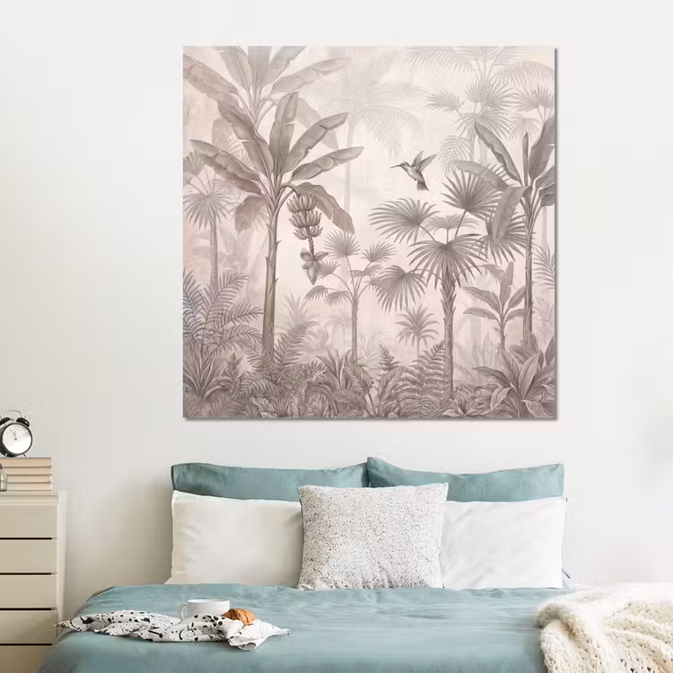 Forex - Jungle - Banenboom - Kolibrie - Beige — 2