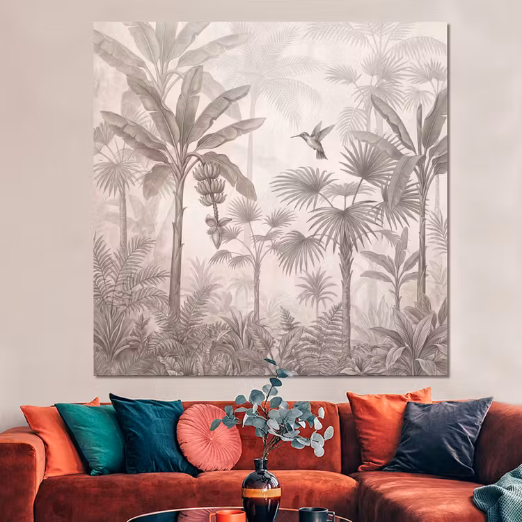Forex - Jungle - Banenboom - Kolibrie - Beige — 3