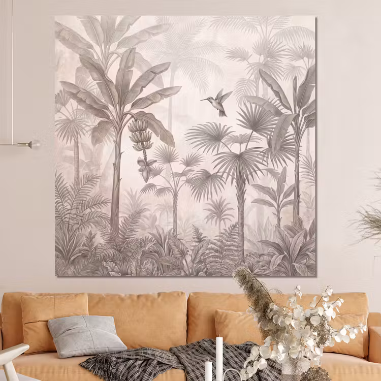 Forex - Jungle - Banenboom - Kolibrie - Beige — 4