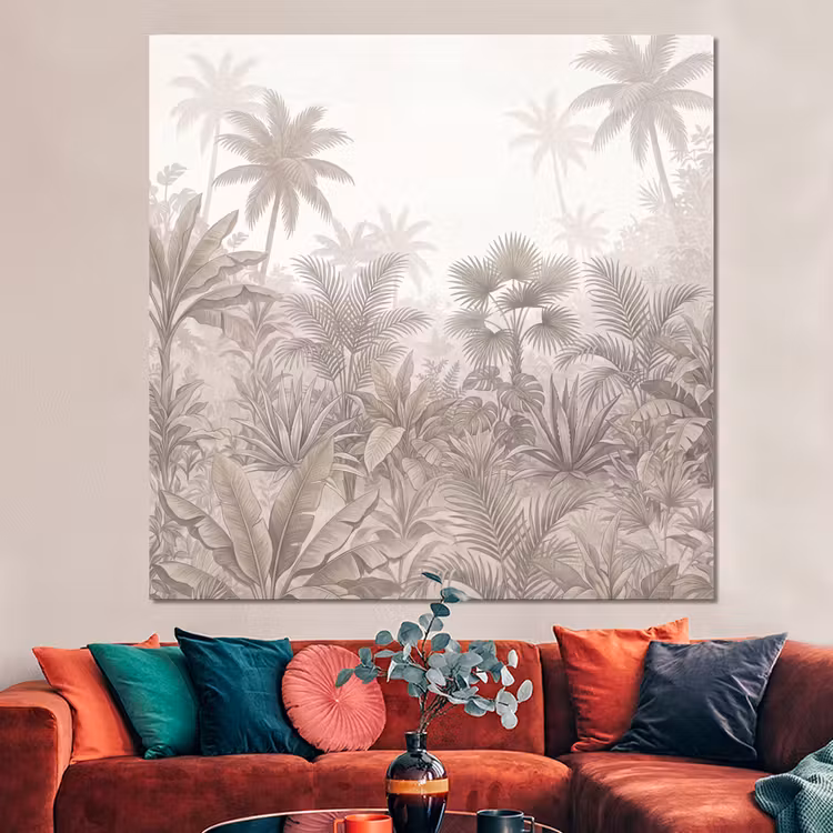 Forex - Jungle - Tropisch - Natuur -Vintage - Beige — 3