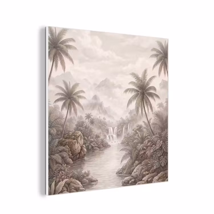 Forex - Jungle - Watervallen - Tropisch - Illustratie — 1