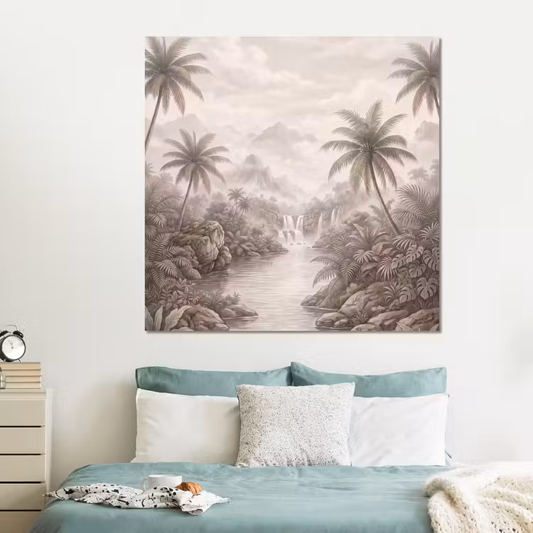 Forex - Jungle - Watervallen - Tropisch - Illustratie — 2