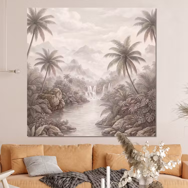 Forex - Jungle - Watervallen - Tropisch - Illustratie — 4