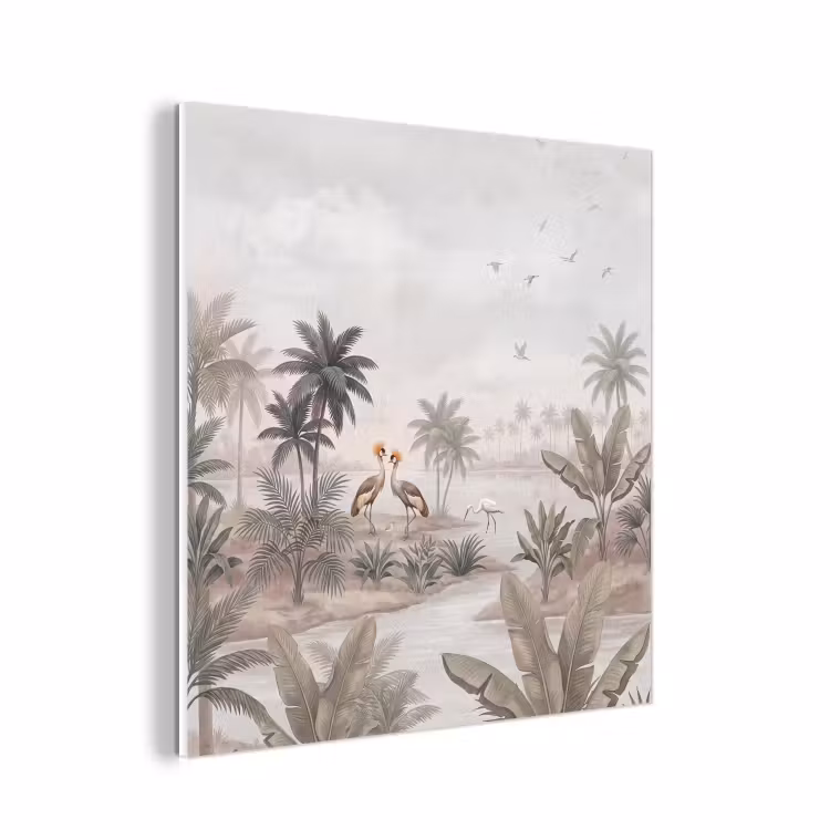 Forex - Kraanvogels - Palmbomen - Tropisch — 1