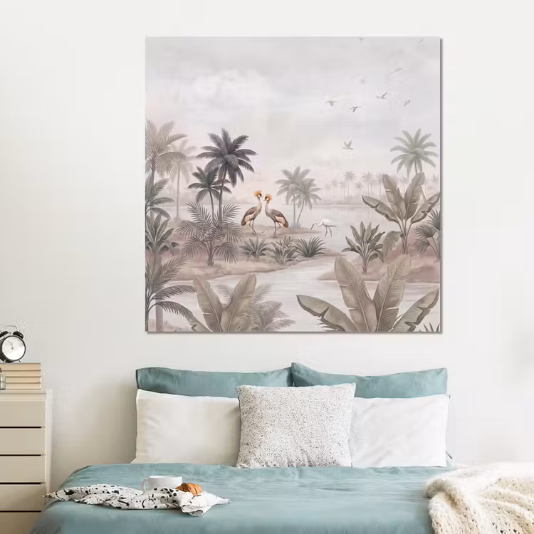 Forex - Kraanvogels - Palmbomen - Tropisch — 2