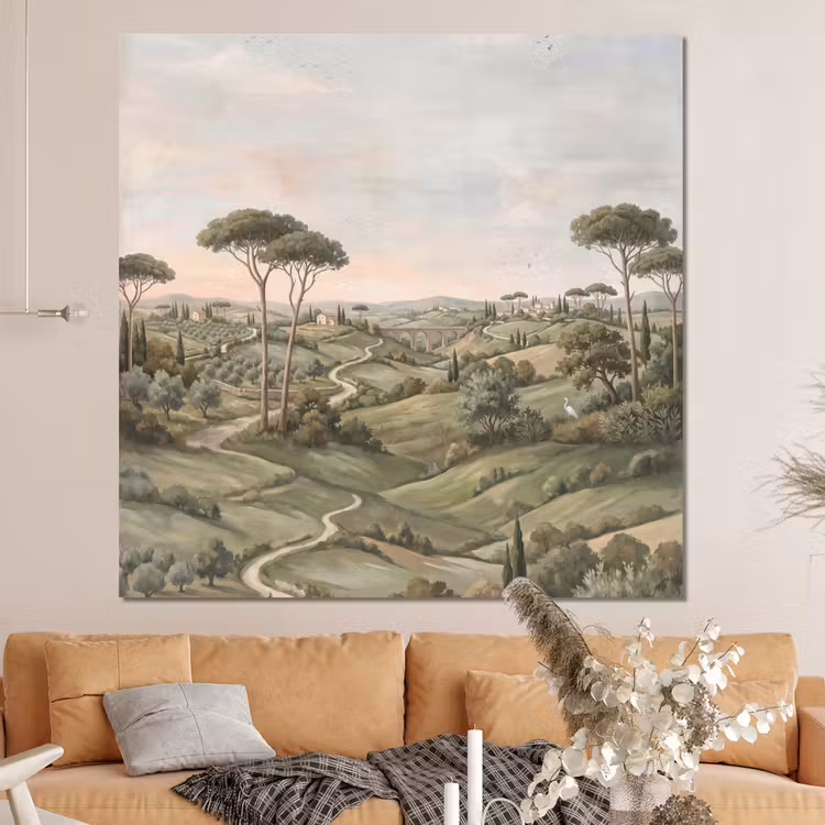 Forex - Landschap - Heuvels - Zandpad - Groen — 4