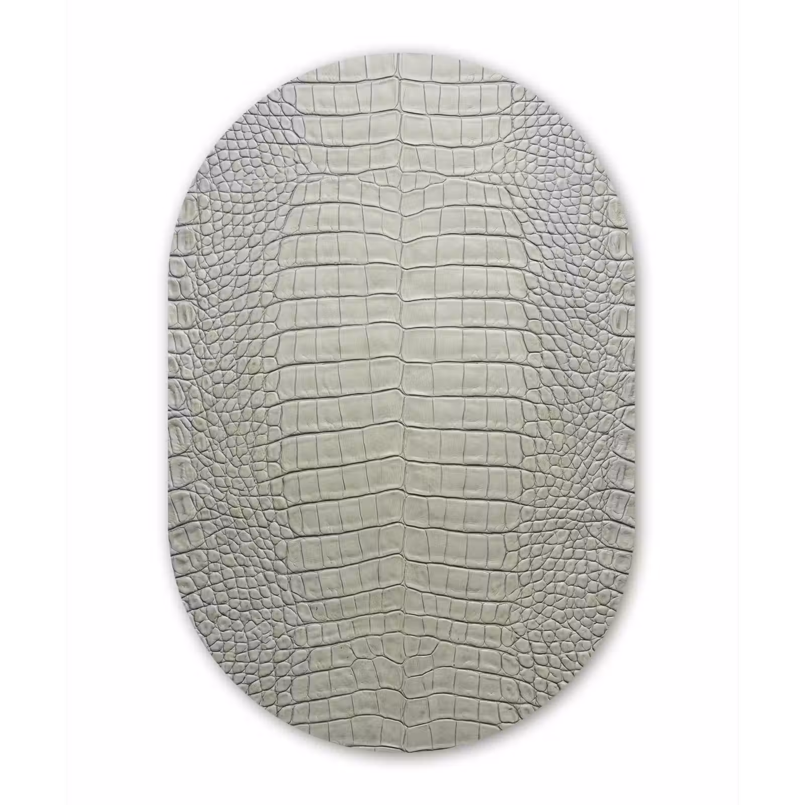 Muurovaal aluminium - Krokodillenleer - Schubben - Groen — 1