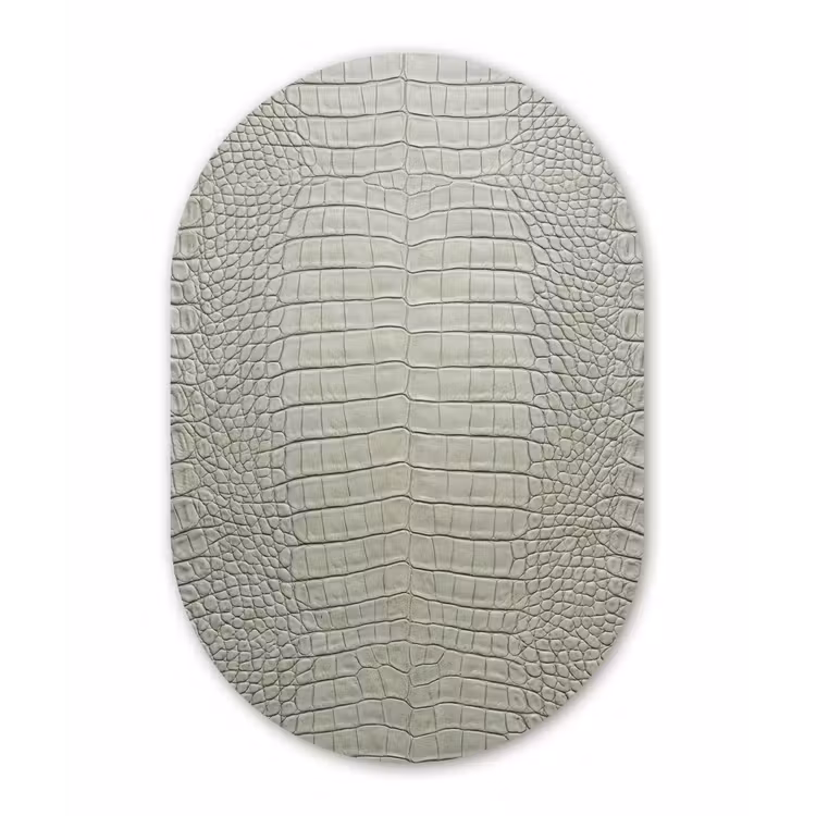 Muurovaal aluminium - Krokodillenleer - Schubben - Groen — 1
