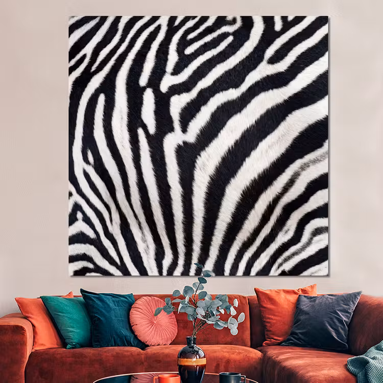 Forex - Zebra - Vacht - Klassiek - Zwart - Wit — 3
